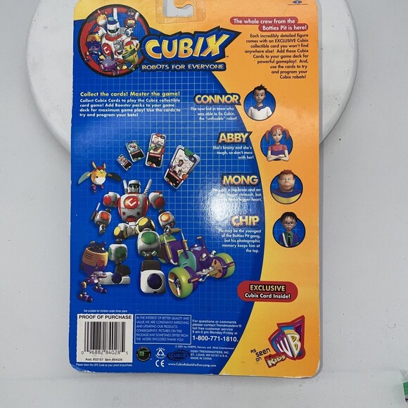 Trendmasters Cubix Robots For Everyone Chip New  Exclusive Cubix Card Inside - Picture 3 of 4